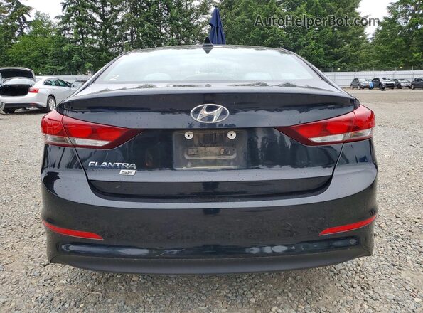 5NPD74LF8HH052348 2017 HYUNDAI ELANTRA Black Вид ззаду