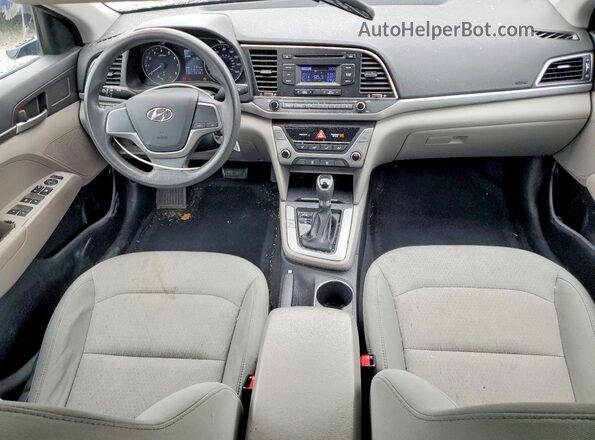 5NPD74LF8HH052348 2017 HYUNDAI ELANTRA Black Вид панелі приладів