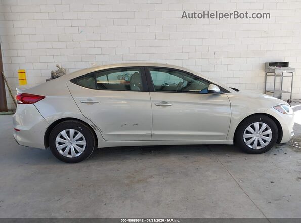 5NPD74LF8HH076214 2017 HYUNDAI ELANTRA Tan Rear interior view