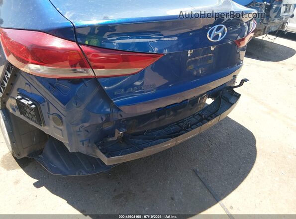 5NPD74LF8HH097953 2017 HYUNDAI ELANTRA Blue Rear interior view