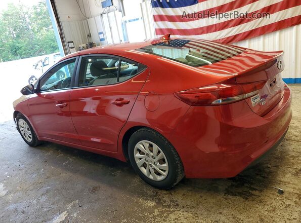 5NPD74LF8HH126044 2017 HYUNDAI ELANTRA Красный Задняя левая четверть