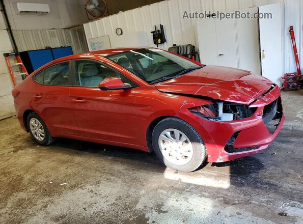 5NPD74LF8HH126044 2017 HYUNDAI ELANTRA Красный Передняя правая четверть
