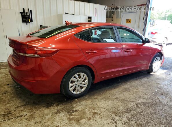 5NPD74LF8HH126044 2017 HYUNDAI ELANTRA Красный Задняя правая четверть