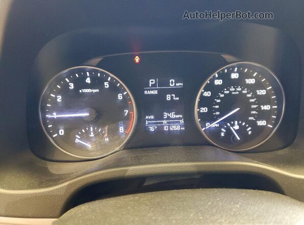 5NPD74LF8HH126044 2017 HYUNDAI ELANTRA Красный Вид щитка приборов