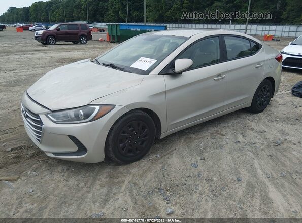 5NPD74LF8HH141255 2017 HYUNDAI ELANTRA Beige Vista tres cuartos delantera izquierda