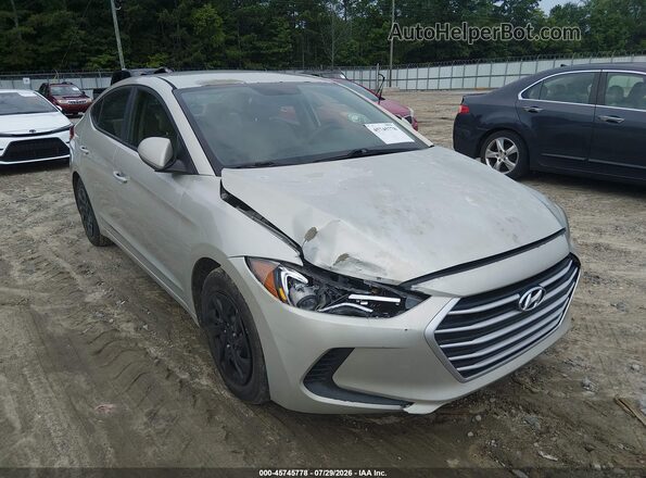 5NPD74LF8HH141255 2017 HYUNDAI ELANTRA Beige Vista frontal