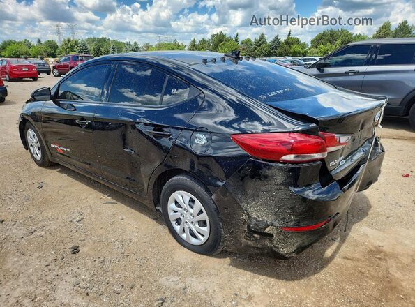 5NPD74LF8HH208730 2017 HYUNDAI ELANTRA Black Rear left