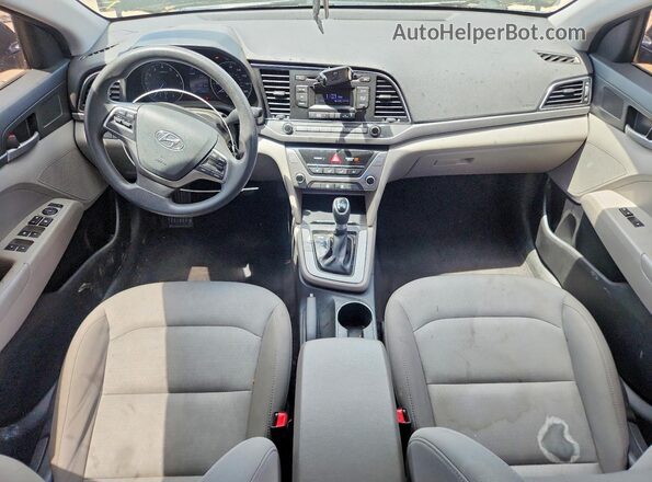 5NPD74LF8HH208730 2017 HYUNDAI ELANTRA Black Dashboard view