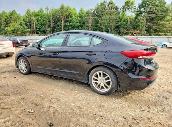 5NPD74LF8JH216798 2018 HYUNDAI ELANTRA Black უკანა მარცხენა