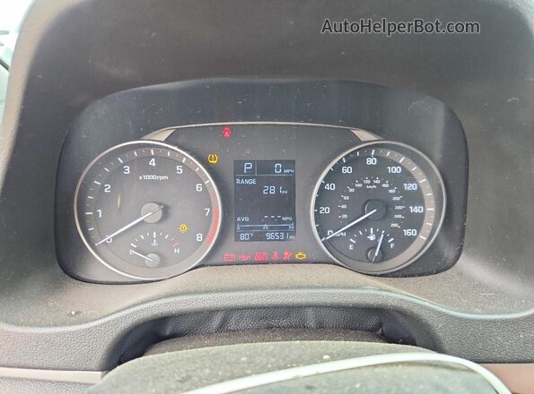 5NPD74LF8JH216798 2018 HYUNDAI ELANTRA Black ხელსაწყოთა პანელის ხედი