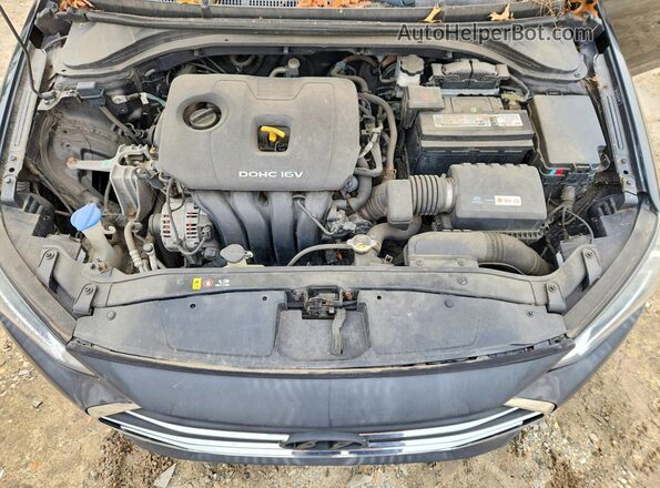 5NPD74LF8JH216798 2018 HYUNDAI ELANTRA Black უკანა სალონის ხედი