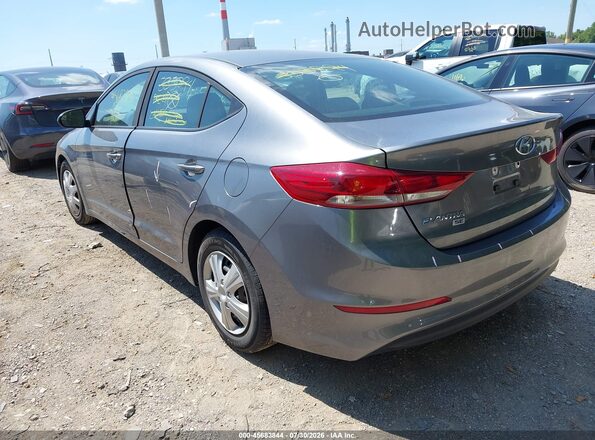5NPD74LF8JH333894 2018 HYUNDAI ELANTRA Серый Задняя левая четверть