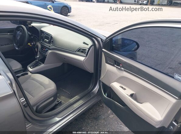 5NPD74LF8JH347763 2018 HYUNDAI ELANTRA Gray Widok wnętrza z przodu