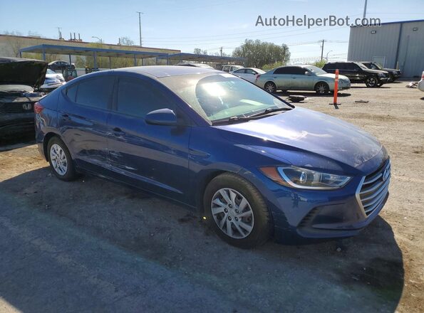 5NPD74LF8JH391018 2018 HYUNDAI ELANTRA Blue Delantero derecho