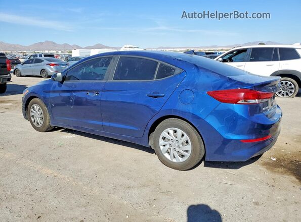5NPD74LF8JH391018 2018 HYUNDAI ELANTRA Blue Trasero izquierdo