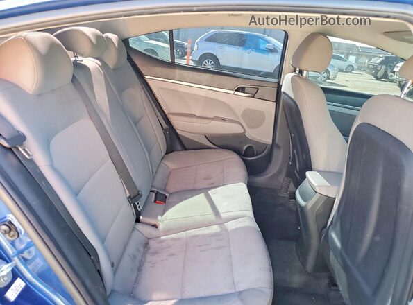 5NPD74LF8JH391018 2018 HYUNDAI ELANTRA Blue Vista de los asientos traseros