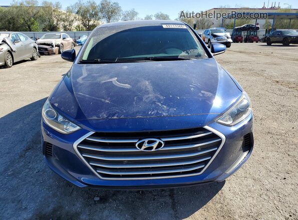 5NPD74LF8JH391018 2018 HYUNDAI ELANTRA Blue Vista frontal