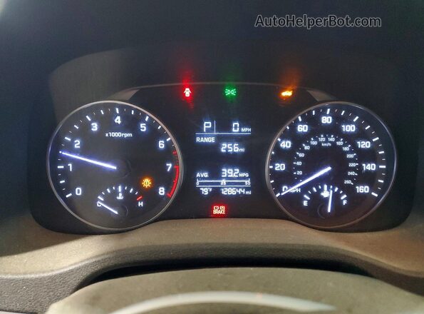 5NPD74LF8JH393187 2018 HYUNDAI ELANTRA White Widok zestawu wskaźników