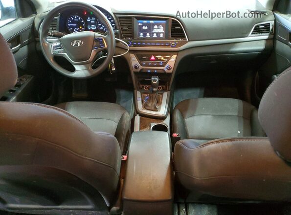 5NPD74LF8JH393187 2018 HYUNDAI ELANTRA White Widok deski rozdzielczej