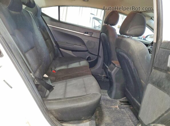 5NPD74LF8JH393187 2018 HYUNDAI ELANTRA White Widok tylnych siedzeń
