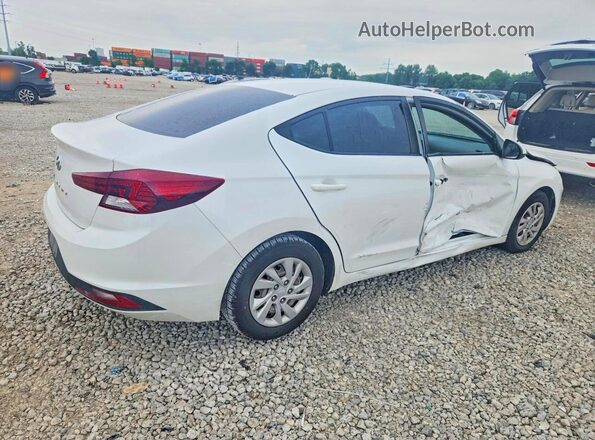 5NPD74LF8KH421751 2019 HYUNDAI ELANTRA Белый Задняя правая четверть