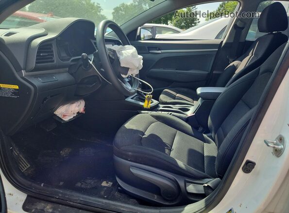 5NPD74LF8KH421751 2019 HYUNDAI ELANTRA Белый Вид салона спереди