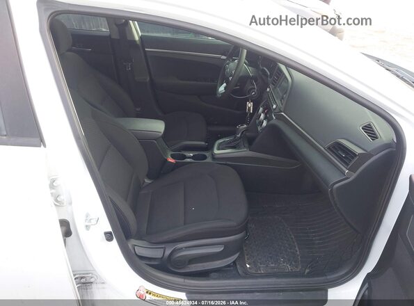 5NPD74LF8KH428361 2019 HYUNDAI ELANTRA White წინა სალონის ხედი