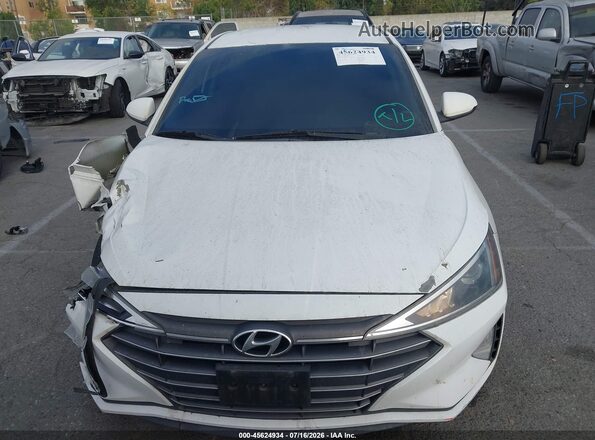 5NPD74LF8KH428361 2019 HYUNDAI ELANTRA White ხელსაწყოთა პანელის ხედი