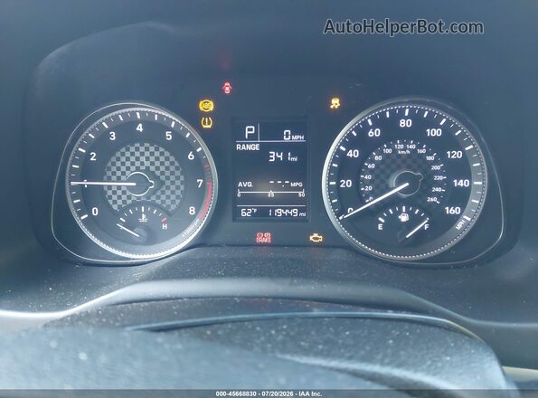 5NPD74LF8KH435696 2019 HYUNDAI ELANTRA White Հետևի նստատեղերի տեսք