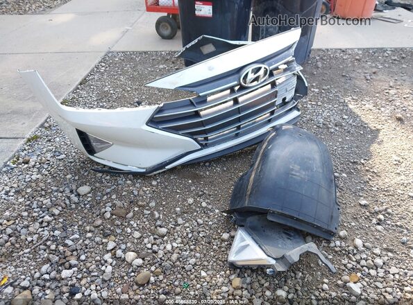 5NPD74LF8KH435696 2019 HYUNDAI ELANTRA White Սարքավորումների վահանակի տեսք