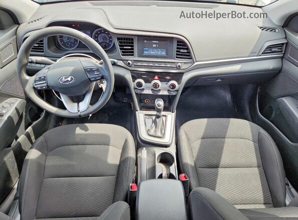 5NPD74LF8KH442065 2019 HYUNDAI ELANTRA White Dashboard view