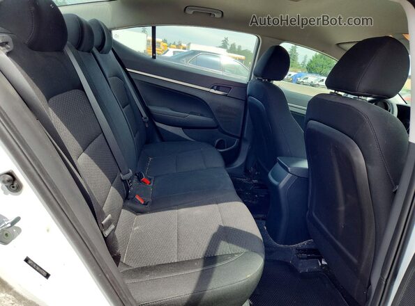 5NPD74LF8KH442065 2019 HYUNDAI ELANTRA White Rear seats view