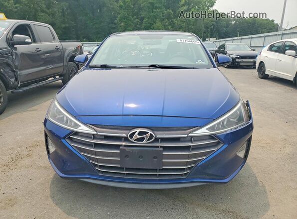 5NPD74LF8KH442342 2019 HYUNDAI ELANTRA Blue წინა ხედი