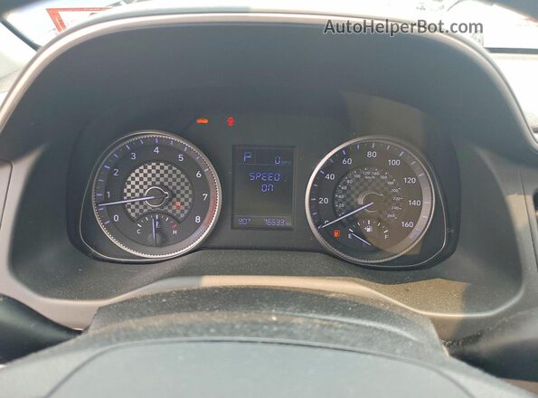 5NPD74LF8KH442342 2019 HYUNDAI ELANTRA Blue ხელსაწყოთა პანელის ხედი