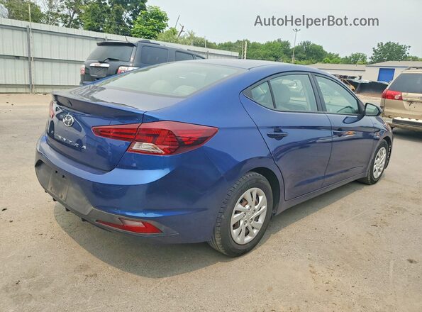 5NPD74LF8KH442342 2019 HYUNDAI ELANTRA Blue უკანა მარჯვენა