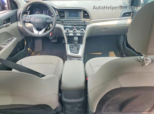 5NPD74LF8KH442342 2019 HYUNDAI ELANTRA Blue წინა პანელის ხედი