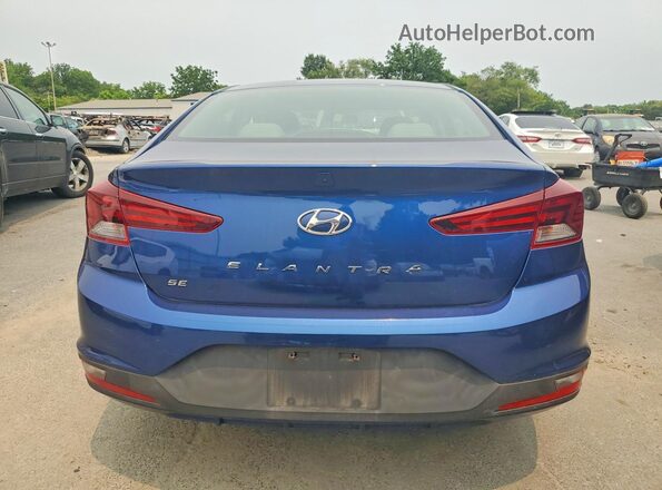 5NPD74LF8KH442342 2019 HYUNDAI ELANTRA Blue უკანა ხედი