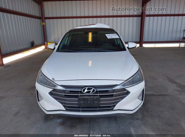5NPD74LF8KH476765 2019 HYUNDAI ELANTRA Белый Вид щитка приборов