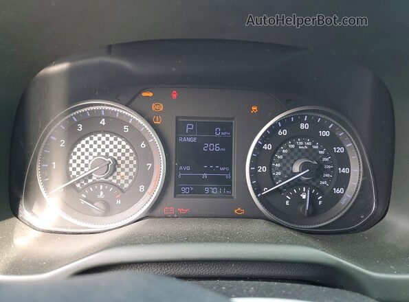 5NPD74LF8KH477933 2019 HYUNDAI ELANTRA Silver ხელსაწყოთა პანელის ხედი