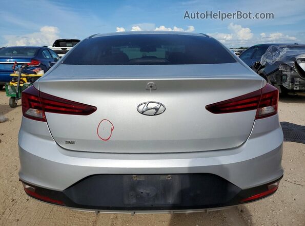 5NPD74LF8KH477933 2019 HYUNDAI ELANTRA Silver უკანა ხედი