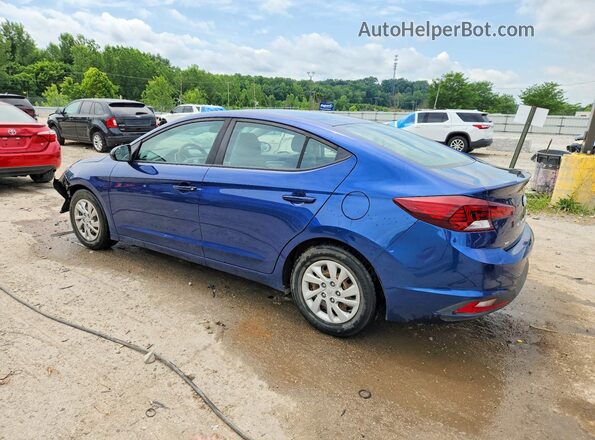5NPD74LF8KH486941 2019 HYUNDAI ELANTRA Blue Trasero izquierdo