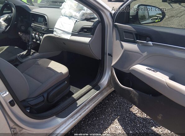 5NPD74LF8KH487894 2019 HYUNDAI ELANTRA Silver Вид салону спереду