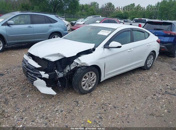 5NPD74LF8KH496871 2019 HYUNDAI ELANTRA Белый Передняя левая четверть