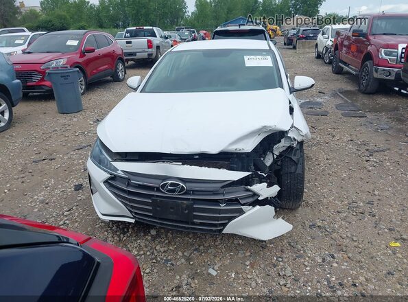 5NPD74LF8KH496871 2019 HYUNDAI ELANTRA Белый Вид задней части салона