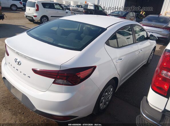 5NPD74LF8LH600213 2020 HYUNDAI ELANTRA White Vista interior trasera