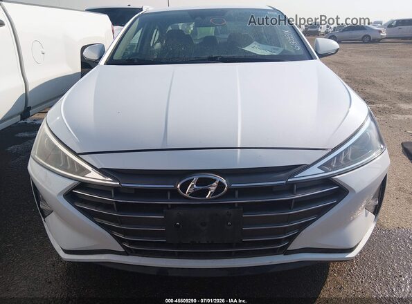 5NPD74LF8LH600213 2020 HYUNDAI ELANTRA White Vista del cuadro de instrumentos