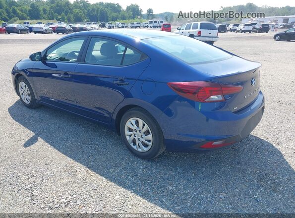 5NPD74LF8LH601295 2020 HYUNDAI ELANTRA Синий Задняя левая четверть