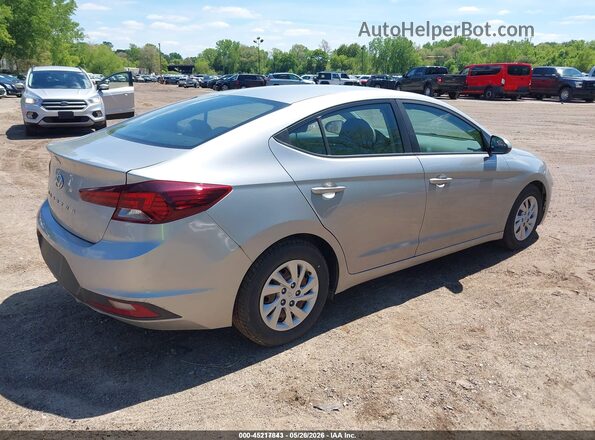5NPD74LF8LH602088 2020 HYUNDAI ELANTRA Серебряный Задняя правая четверть