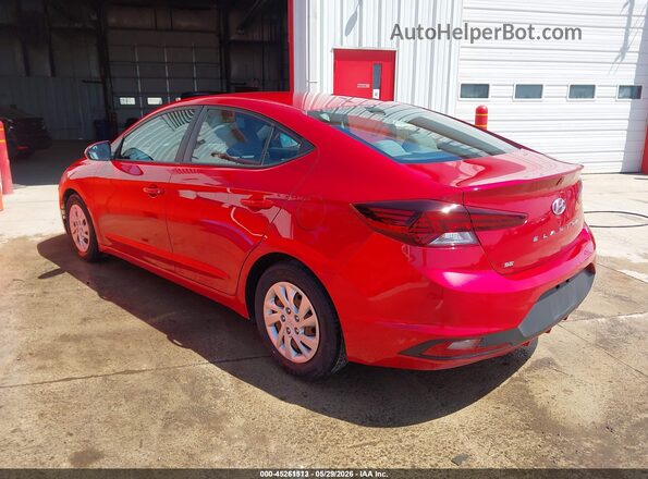 5NPD74LF8LH608909 2020 HYUNDAI ELANTRA Red Rear left