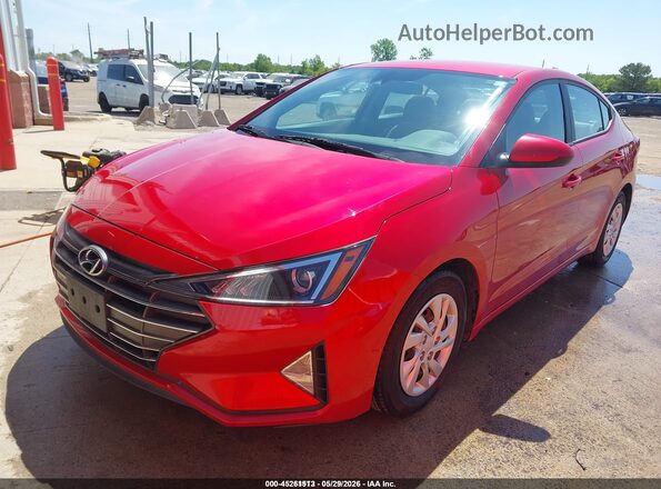 5NPD74LF8LH608909 2020 HYUNDAI ELANTRA Red Front left